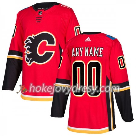 Pánské Hokejový Dres Calgary Flames Personalizované Červená 2017-2018 Adidas Authentic